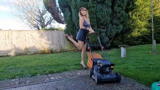 ASMR PULL START PETROL LAWN MOWER | JUST JADE