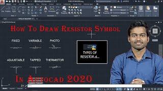 How to draw Resistor Symbol In AUTOCAD 2020?