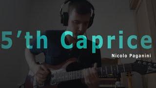 Anton Oparin - 5th Caprice of N.Paganini on electric guitar