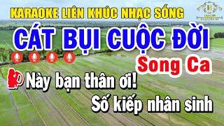 Karaoke Liên Khúc Nhạc Vàng Song Ca | Tuyển Chọn Bolero Nhạc Trữ Tình Dễ Hát - Cát Bụi Cuộc Đời