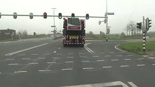 dashcam Winschoten Groningen en terugreis  pallets ophalen. ac500 tonner wagenborg netlift