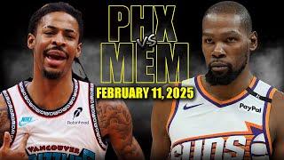 Phoenix Suns vs Memphis Grizzlies Full Game Highlights - February 11, 2025 | NBA Regular Season