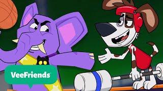 Basketball & Foam Pit Games! | @VeeFriendsCartoons  | NEW! | Monster Cartoon for Kids