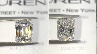 Comparing Emerald Cut and Elongated Radiant Cut Diamonds