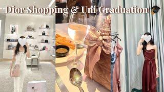 Dior shopping & uni graduation ‍ dining at wolfgang, blackbird unboxing • philippines