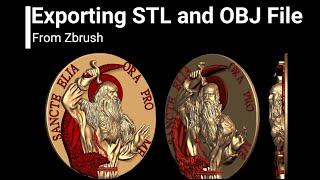 Exporting STL File  and OBJ File From ZBrush in 1 click