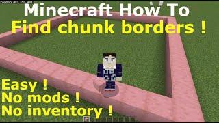 EASILY FIND CHUNK BORDERS! NO MODS! Bedrock/Java -- UpTheDubsGuy -- Minecraft How To -- Episode 7