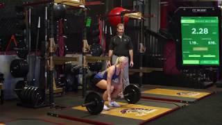 Power Clean Velocity Based Training Exercise