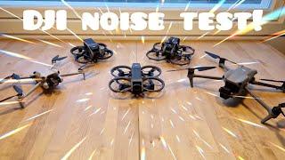 DJI drones noise comparson