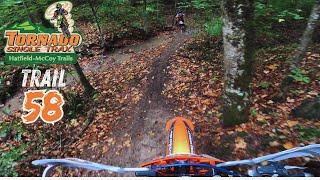 Trail 58 kicked our butts! (slick and greasy) Hatfield McCoy Trails Tornado Trail 58