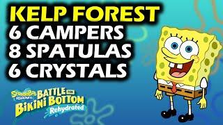 Kelp Forest Walkthrough: All Campers, Golden Spatulas & Crystal Locations | Spongebob Collectibles