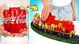 Cara Membuat Kereta Tangki dari Kaleng Coca-Cola