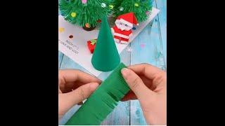 поделки из бумаги на новый год 2022 оригами из бумаги ёлка своими руками origami christmas tree easy