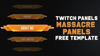 Massacre (Twitch Panels + Template) | FREE