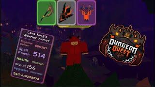 Dungeon Quest Volcanic Chambers Purple lava king's warrior armour drop (ROBLOX)