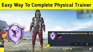 Easy Way To Complete Physical Trainer Achievement In Bgmi | Pubg  | How To Complete Physical Trainer