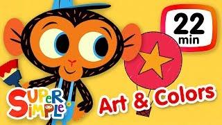 The Super Simple Show - Art & Colors | Kids Songs & Cartoons