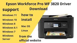 Epson Workforce Pro WF 3820 Driver Windows 11 Windows 10, Mac 12, Mac 11, Win 7, Win 10