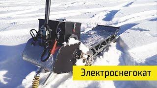 Электроснегокат на раме Snowhunter, собранный в Ижевске / Первые испытания