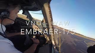 Piotr's Aviation no.22: Cockpit View EYVI-EPWA LOT Polish Airlines Embraer 175 Flight GoPro HD