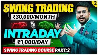 Swing Trading Course Part-2 | Swing Trading Vs Intraday Trading for Beginners in hindi