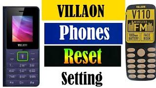 How to reset villaon phone 2024|| Villaon phone Hard  Reset Setting