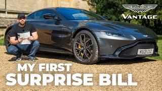 The first surprise bill with my Aston Martin Vantage