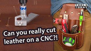 How to Use Drag Knife on CNC to Cut Leather | ToolsToday Video