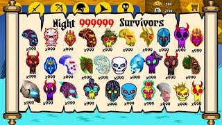 NIGHT 99999 SURVIVOR UNLOCK FULL X999 ARMY ITEMS | STICK WAR LEGACY