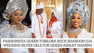 QUEEN TOBILOBA STEP OUT VERY DEMURE FOR OLORI ASHLEY & OONI NAMING CEREMONY