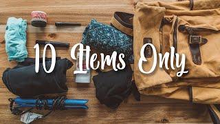 10 item Packing Challenge | How to Pack Better