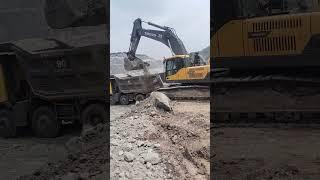 excavator machine loading point, #tipper #damper #excavator #Volvo #jcb