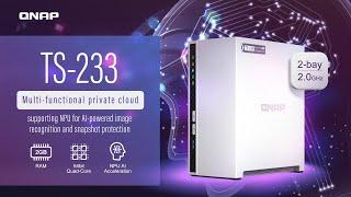 TS-233 multi-functional private cloud, supporting NPU for AI image recognition & snapshot protection