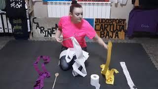 Tutorial para hacer una cinta de gimnasia rítmica casera