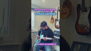 Random word to riff challenge