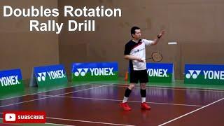 Badminton Doubles Rotation Rally Drill featuring Coach Kowi Chandra