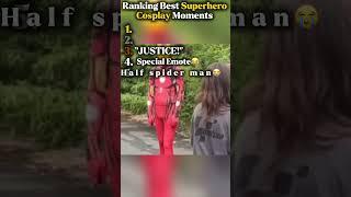 Ranking Best Superhero Cosplay Moments  #shorts