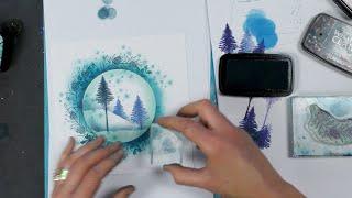 A Winter Landscape - A Lavinia Stamps Tutorial