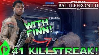 41 Killstreak with Finn in Star Wars Battlefront 2