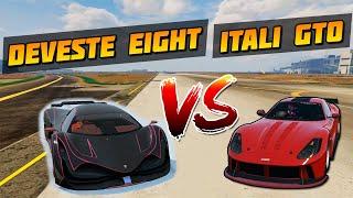 Тест Машин в GTA 5 - Deveste Eight vs Grotti Itali GTO! Чья Тачка быстрее?