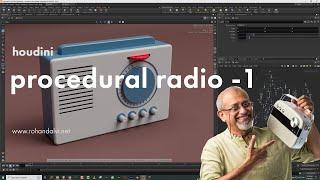 Houdini  - Making a procedural radio - Part 1