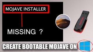 How to create mac os mojave bootable usb from windows ( fix no boot / installer option )  