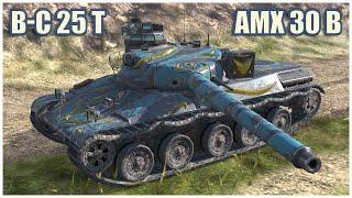 BatChat 25 t & AMX 30 B • WoT Blitz Gameplay