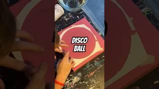 STARTING DISCO BALL POP ART 🪩🪩 #artshorts #discoball #disco #popart #artshow #popartist #artist