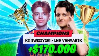 РЕАКЦИЯ VANYAK3KK И SWIZZY НА 1 МЕСТО FNCS ФОРТНАЙТ! ВАНЯКЕК ФНКС FORTNITE GAMEPLAY