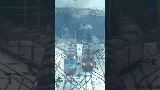 # Watch two passenger trains run like snakes # Railway # viral short # next Video