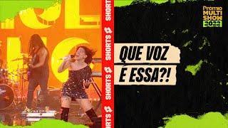 Priscila Alcantara faz AGUDO IMPRESSIONANTE | Prêmio Multishow 2022 #shorts