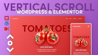 How to create a vertical page scroll with Wordpress and Elementor