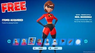 How to get the MRS INCREDIBLE Skin for FREE in Fortnite! (Elastigirl Skin)