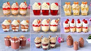 9 Quick and Easy NO BAKE Dessert Cups Recipes. Easy and Yummy dessert ideas.